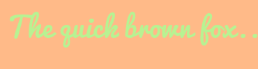 Image with Font Color B8F292 and Background Color FFBA88